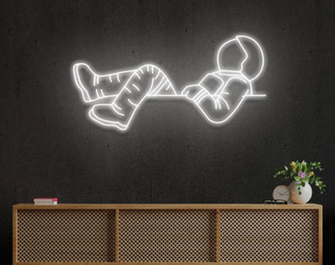 Lost in Space LED Neon Sign by manhattanneons.com - Cosmic adventure with glowing style.