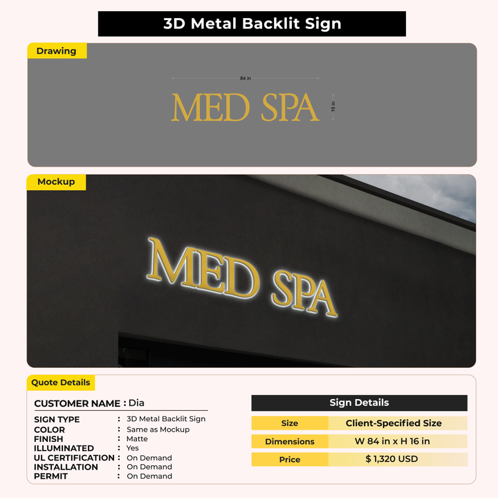 Custom Signs for Dia