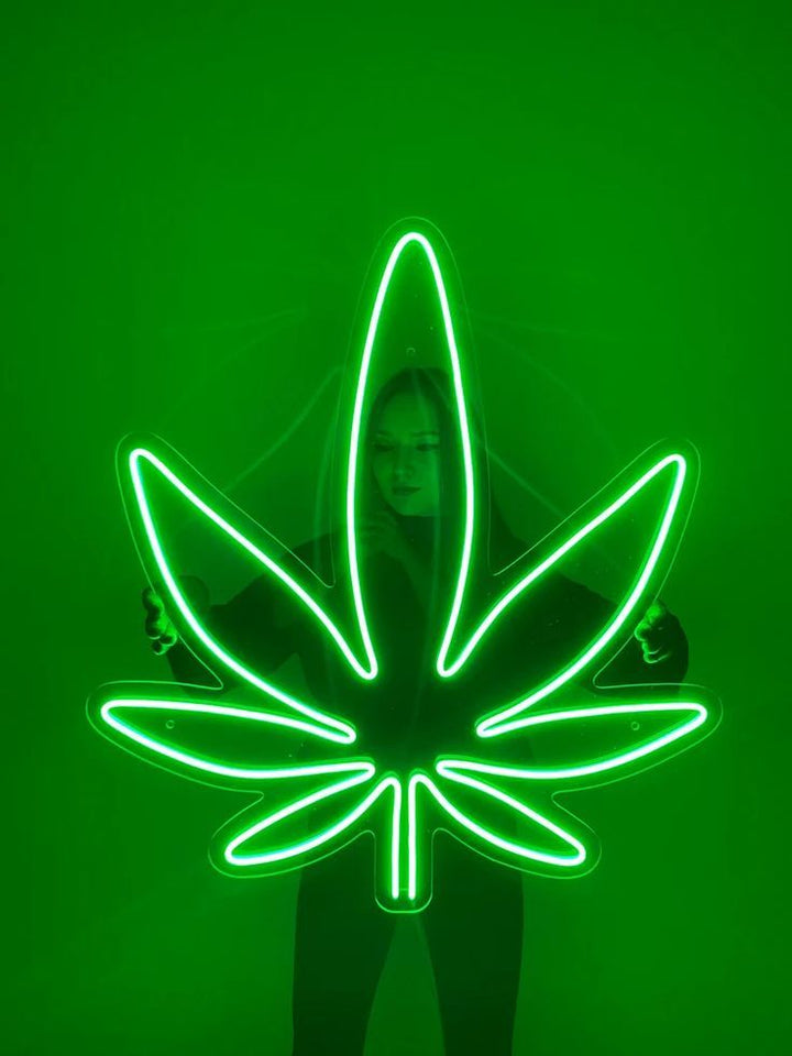 Marijuana Leaf Neon Sign ManhattanNeons