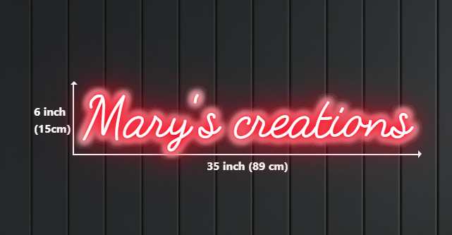 Custom Neon Sign for Mary Dominguez