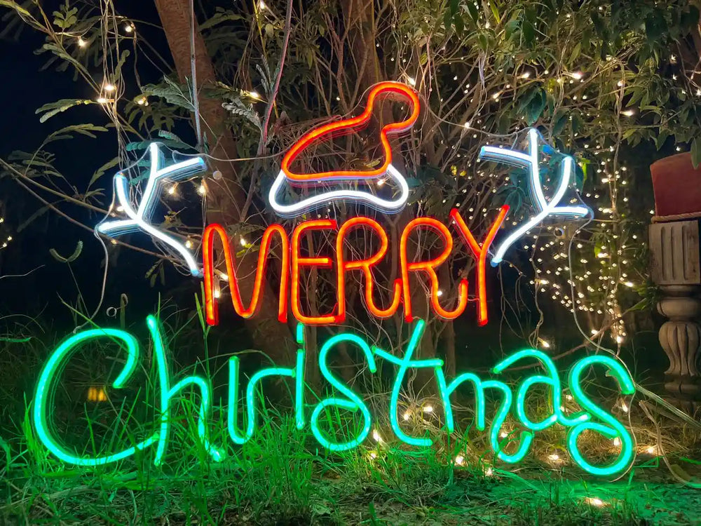 Merry Christmas | Spread Holiday Cheer with our Neon Sign - from manhattonneons.com.