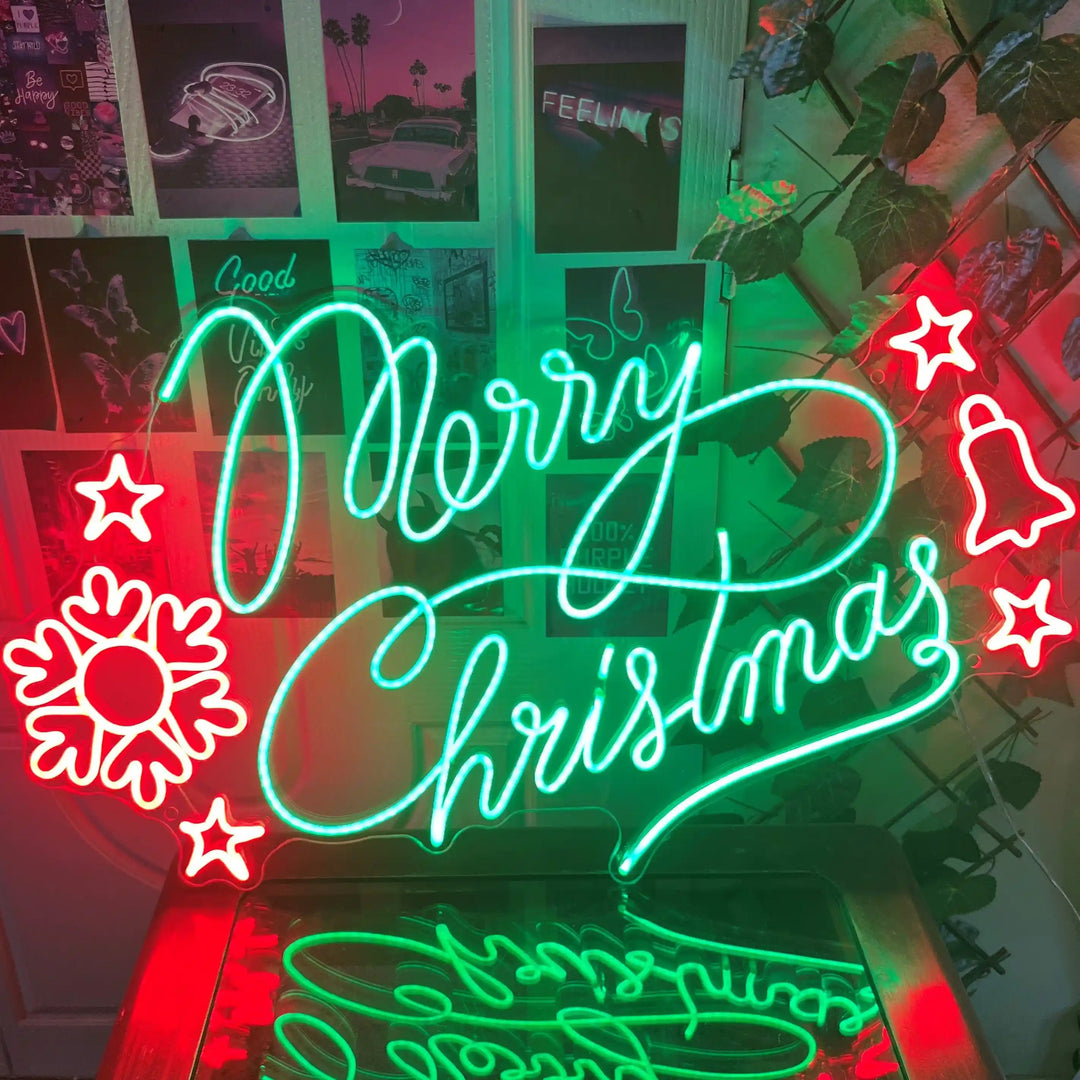 Merry Christmas Neon Sign | Totally Sleighed it - from manhattonneons.com.