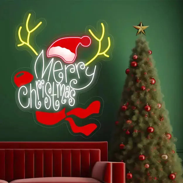 Merry Christmas Neon Sign | Christmas Magic Art ManhattanNeons
