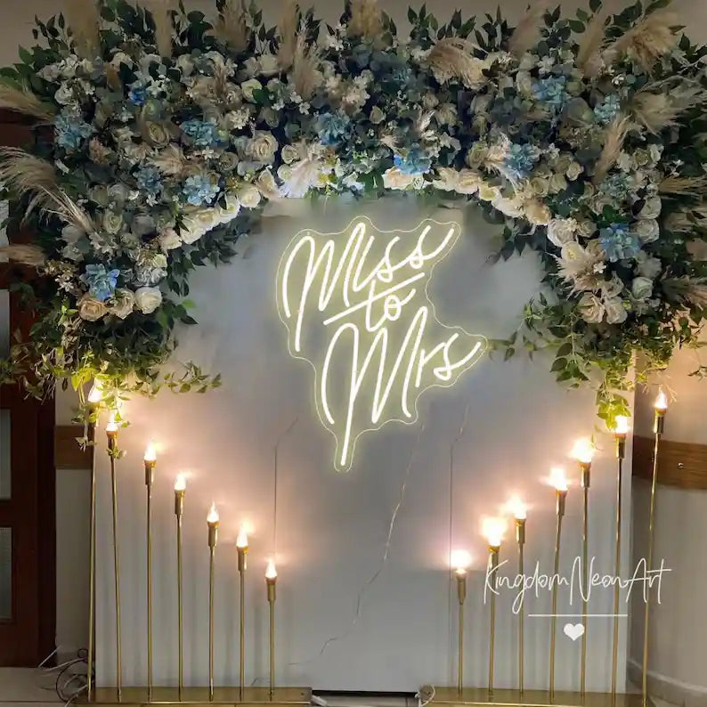 Miss To Mrs. Neon Sign - beautifully crafted - from manhattonneons.com.