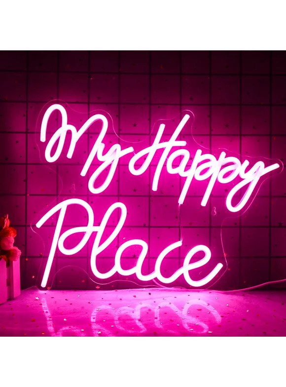 My Happy Place Neon Sign ManhattanNeons