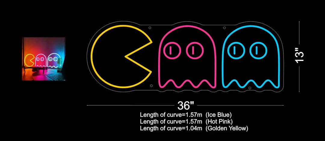 Buy PAC-MAN CHASING GHOSTS TRENDY NEON SIGN at 42% OFF Buy PAC-MAN CHASING GHOSTS TRENDY NEON SIGN at 42% OFF