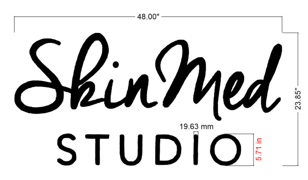 PAYMENT LINK- CUSTOM BUSINESS SIGN FOR "Skin Med STUDIO" InfinitycraftFinds.