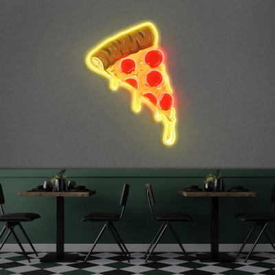 "Sizzling Pizza" UV Printed Neon Artwork ManhattanNeons