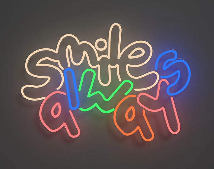 Smile Always by Vic Garcia Mother's Day Neon Sign by manhattanneons.com - Transform your space with LED Neon Sign