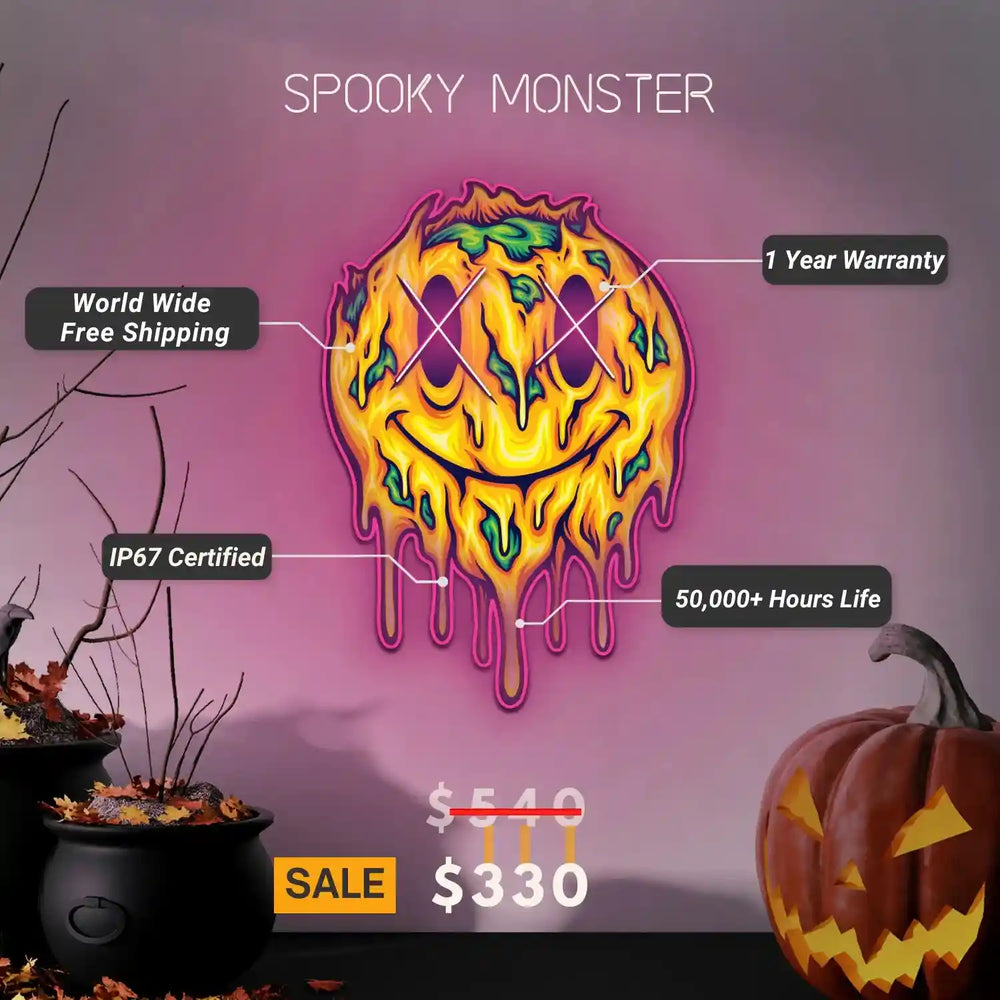 Spooky Monster UV Light | Illuminate the Night - from manhattonneons.com.