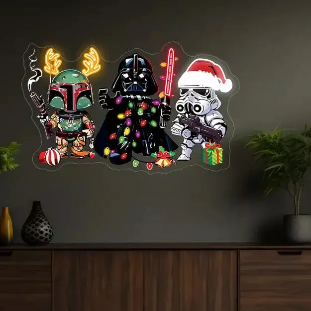 Star Wars x Christmas | UV Neon Star Wars Signage for Christmas ManhattanNeons