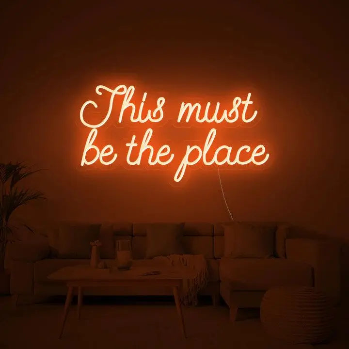 This Must Be The Place Party Neon Sign - ManhattanNeons, illuminating your space with style and charm.