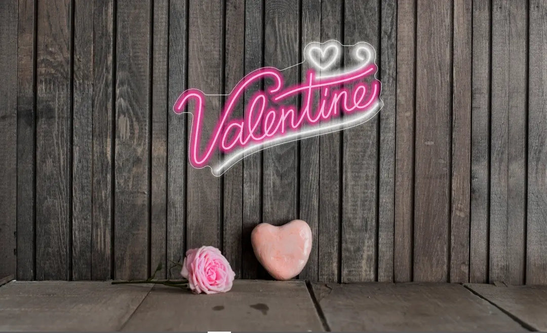 Valentine Heart Neon Sign - Let Your Love Shine - ManhattanNeons