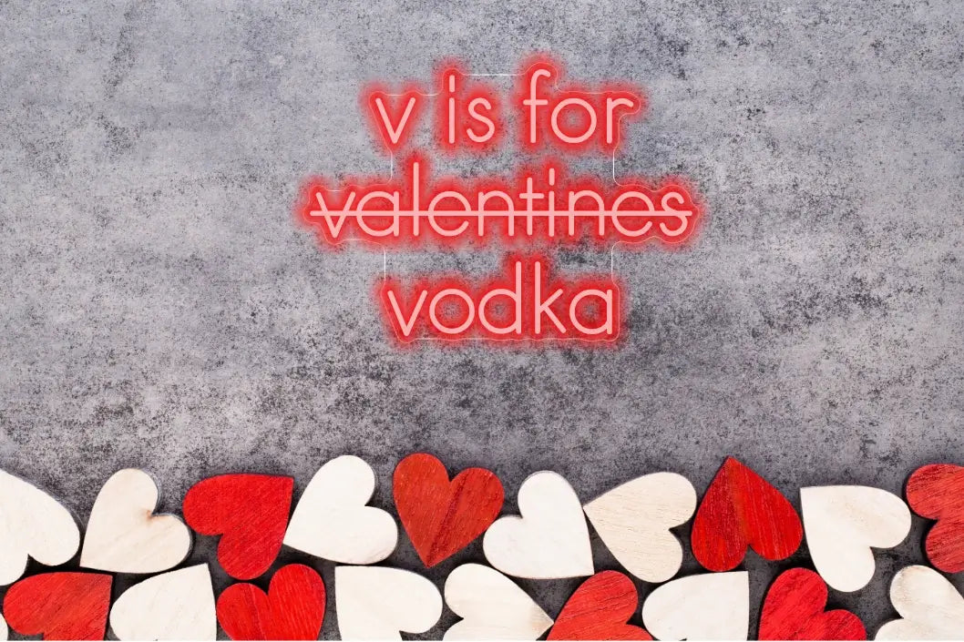 V is for Vodka Neon Sign - ManhattanNeons