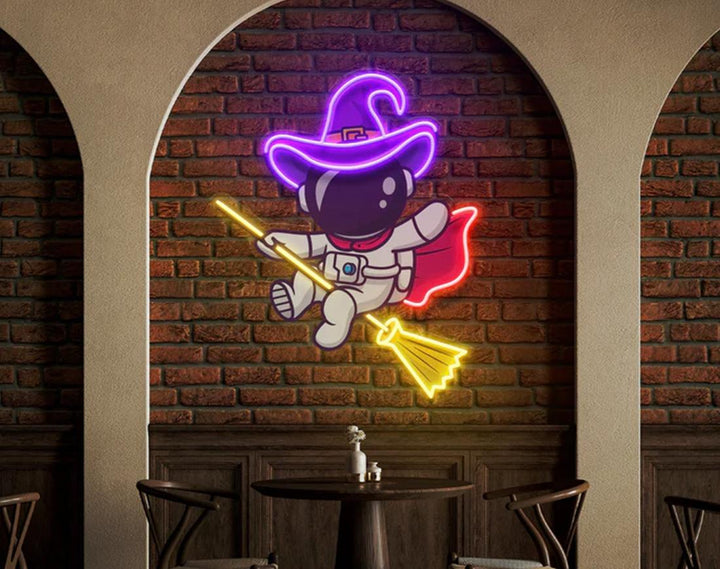 Witch LED Neon Sign by manhattanneons.com - Spooky and magical neon art.