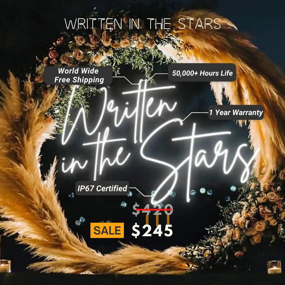 Written In The Stars Neon Sign - Illuminate Your Destiny - from manhattonneons.com.