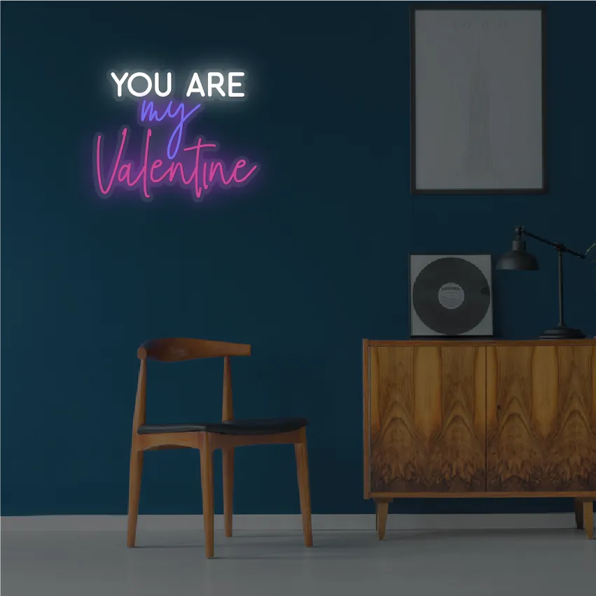 You Are My Valentine Valentine's Day Neon Sign by manhattanneons.com – Declare your love with a bright neon glow.