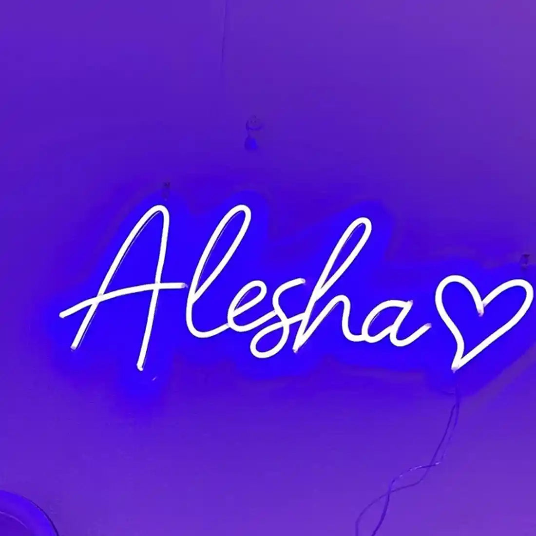 Illuminate Your Space with a Unique and Custom Alesha Neon Name Sign ...