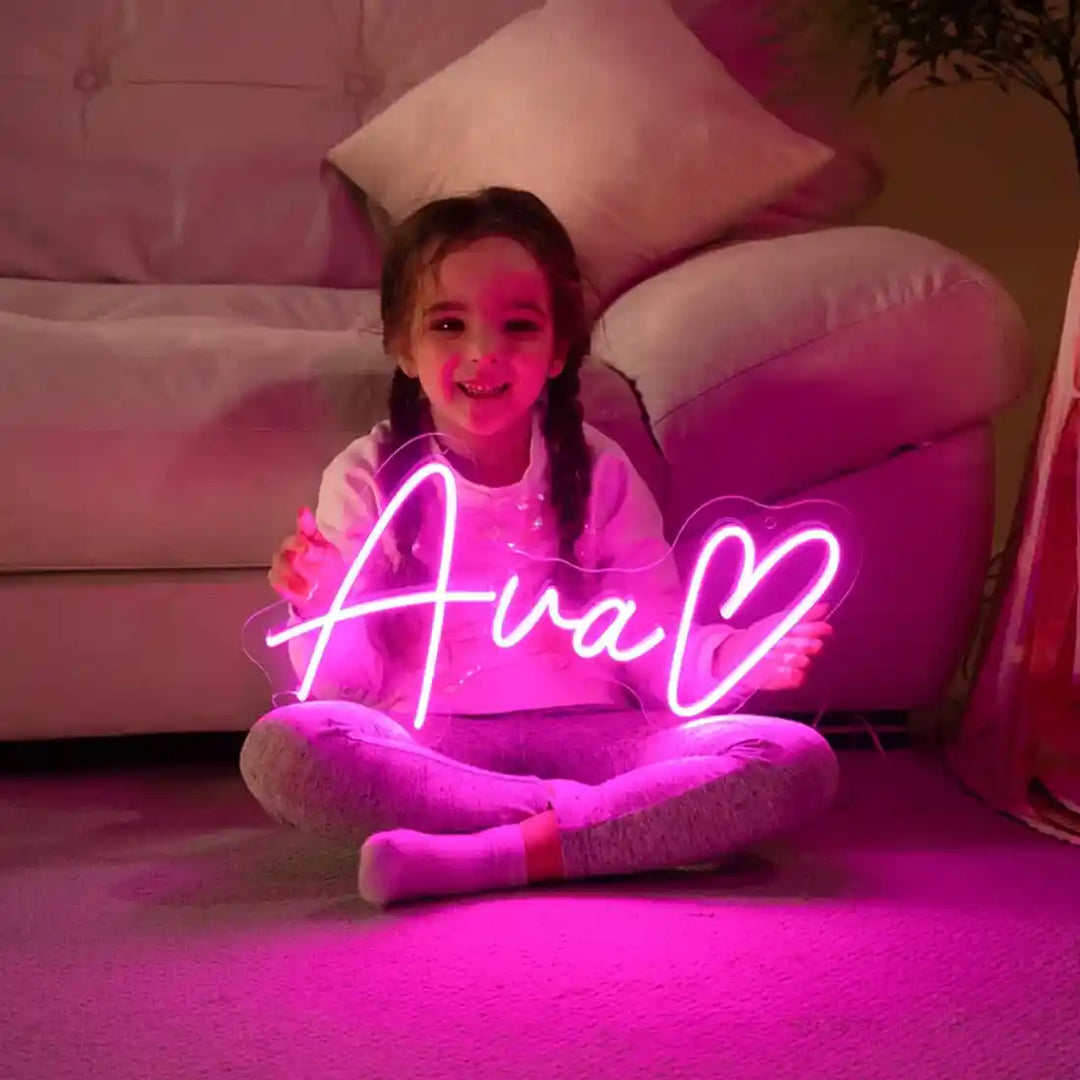 Personalized Ava Name Neon Sign - from manhattonneons.com.