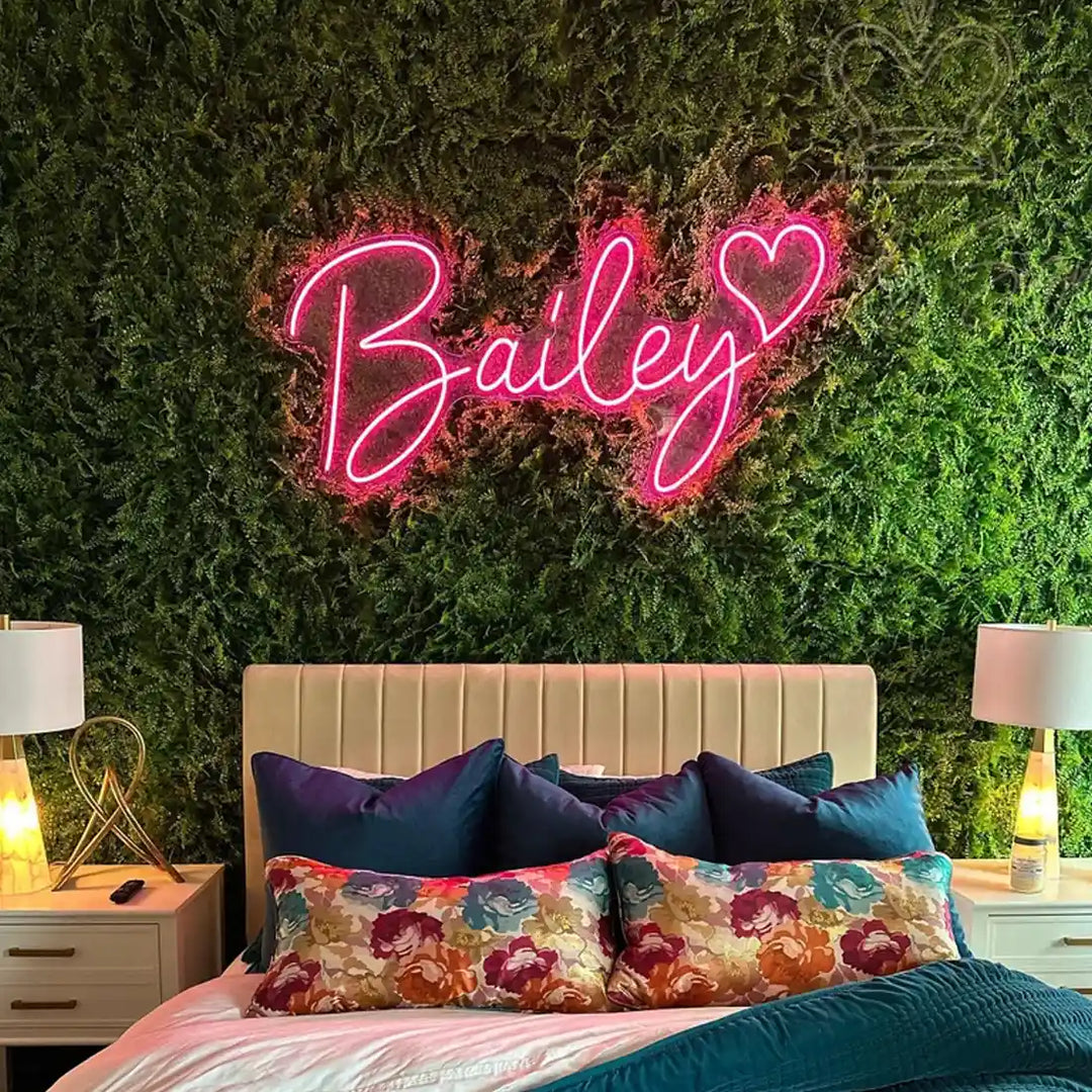 Personalize your space with this stunning Bailey Name Neon Sign - from manhattonneons.com.