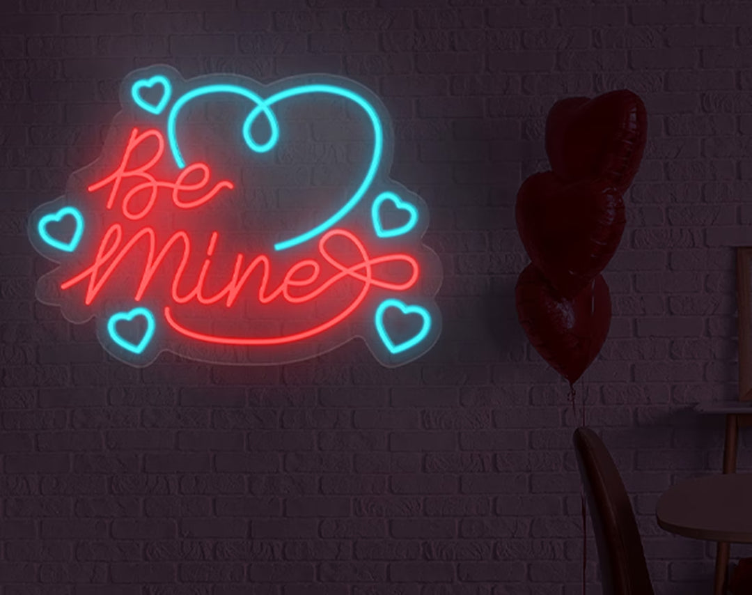 Be Mine Valentine's Day Neon Sign by manhattanneons.com – A perfect way to ask someone to be yours in neon light.