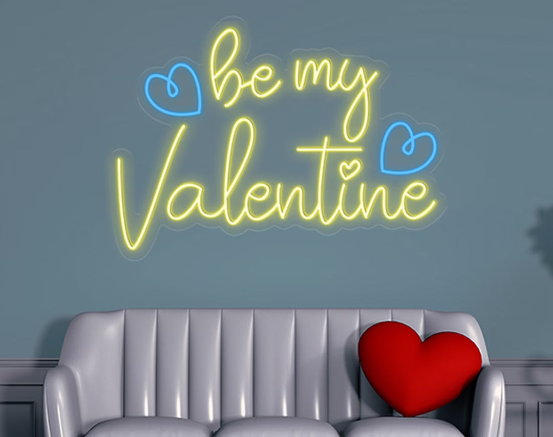 Be My Valentine Neon Sign by manhattanneons.com – A perfect way to express your love in neon light.