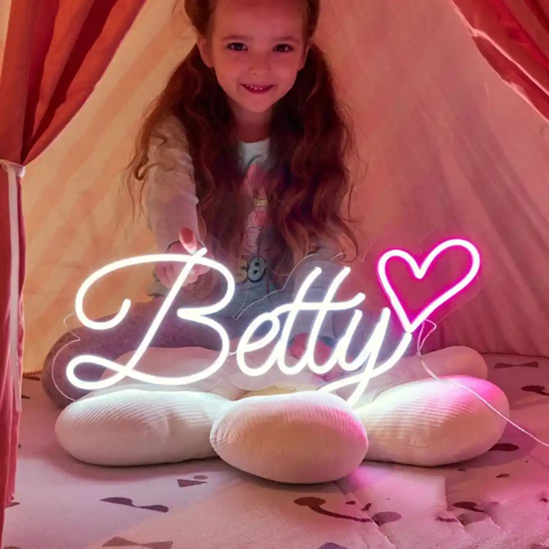 Brighten up your space with the enchanting Betty Name Neon Sign - from manhattonneons.com.