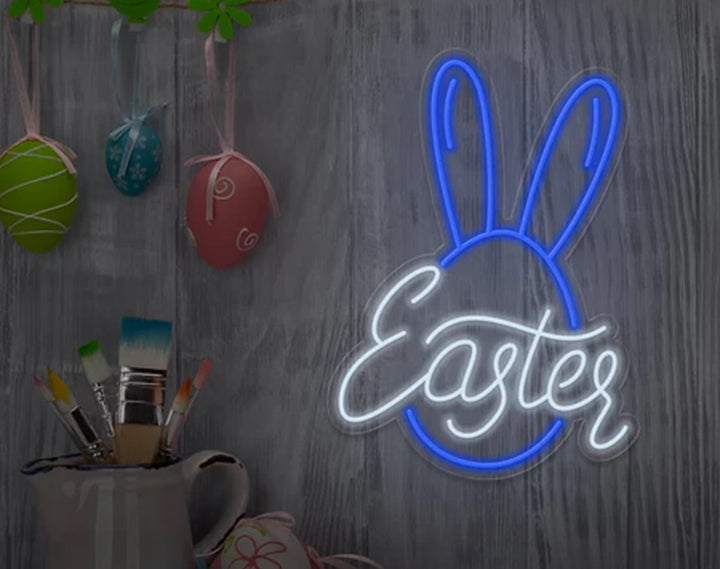 Bunny Easter Neon Sign by manhattanneons.com – A fun and festive addition to your Easter setup.