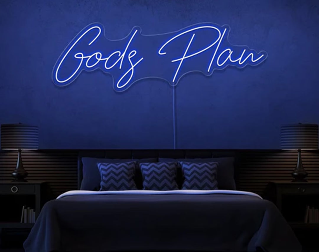 Gods Plan Easter Neon Sign by manhattanneons.com – Add a divine touch to your Easter decorations.