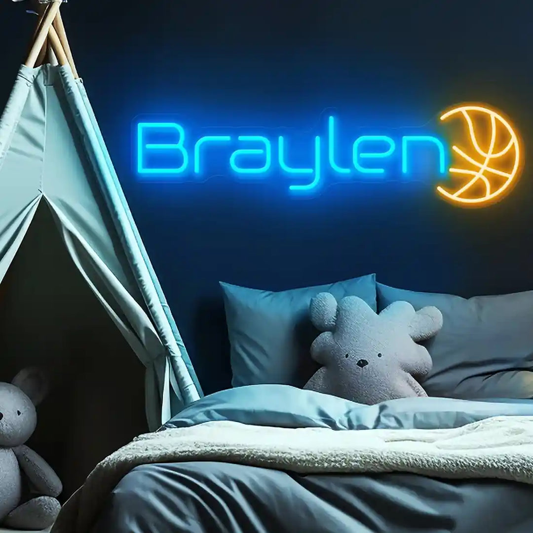 Unique Braylen Name Neon Sign, illuminating your space with personalized style - from manhattonneons.com.