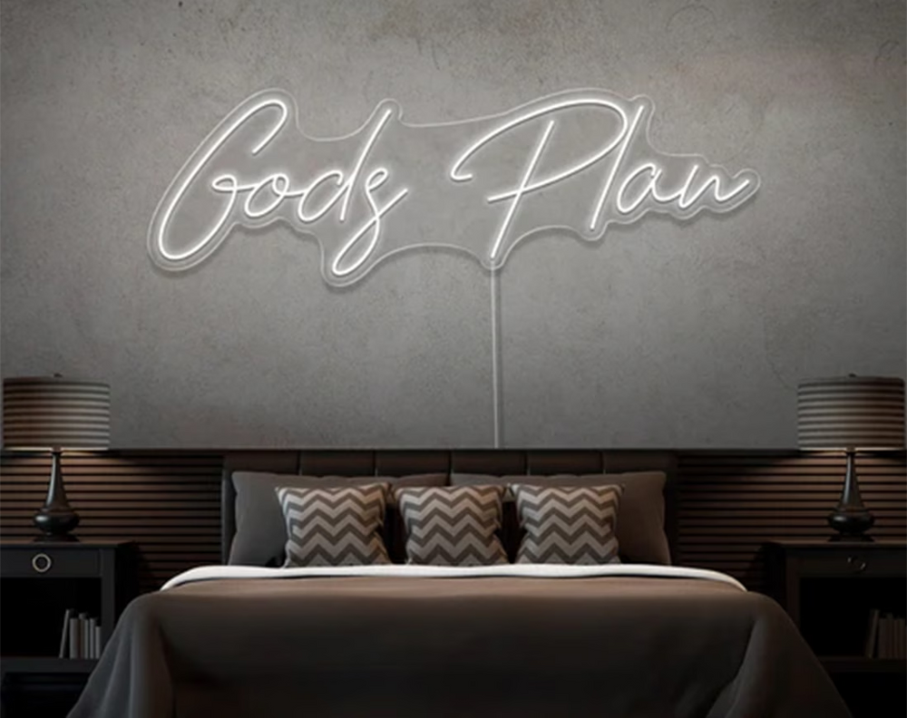 Gods Plan Easter Neon Sign by manhattanneons.com – Add a divine touch to your Easter decorations.