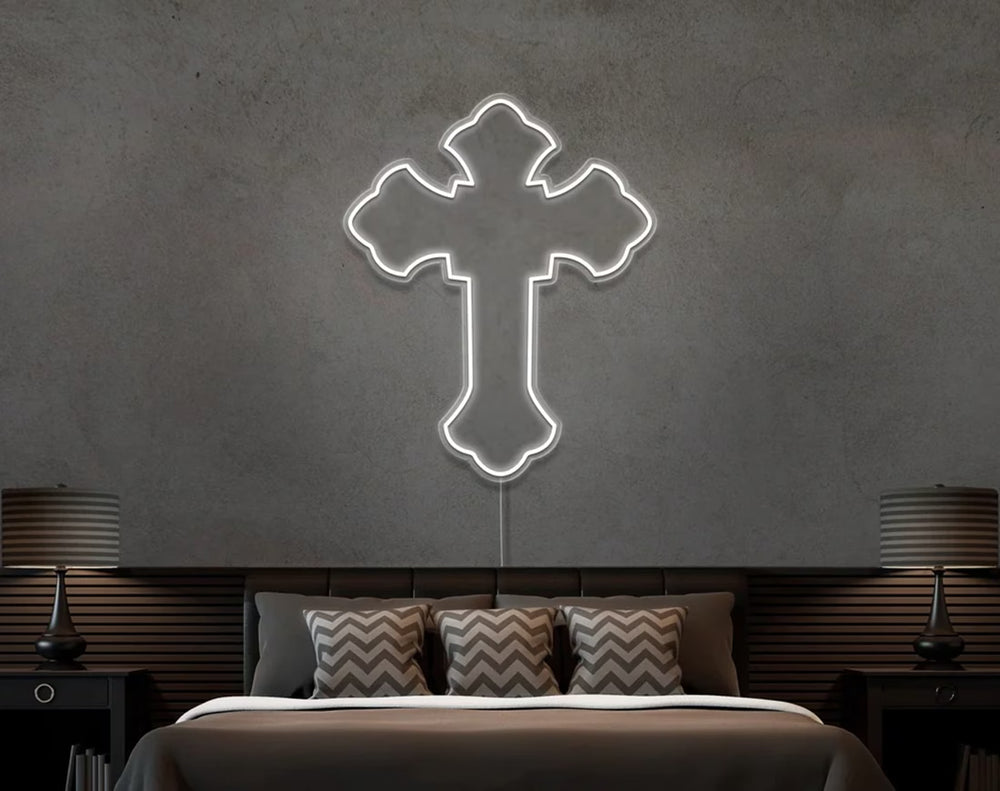 Tupac Cross Easter Neon Sign by manhattanneons.com – Elevate your Easter décor with this illuminated masterpiece.