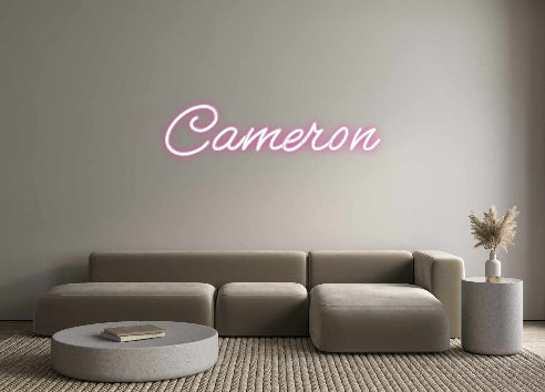 Customized Neon Sign: Cameron ManhattanNeons