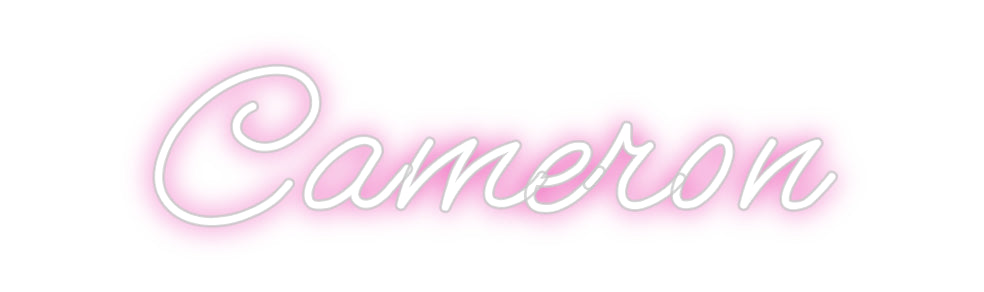 Customized Neon Sign: Cameron ManhattanNeons