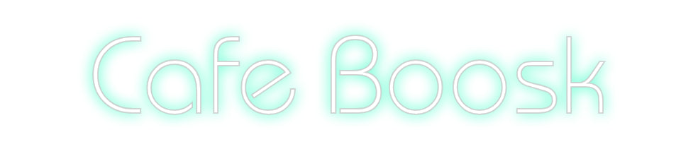 Customized Neon Sign: Cafe Boosk