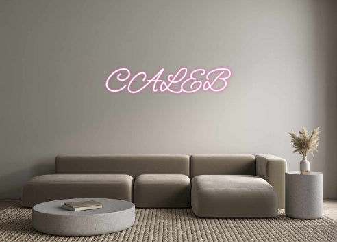 Customized Neon Sign: CALEB