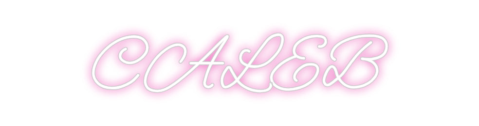 Customized Neon Sign: CALEB