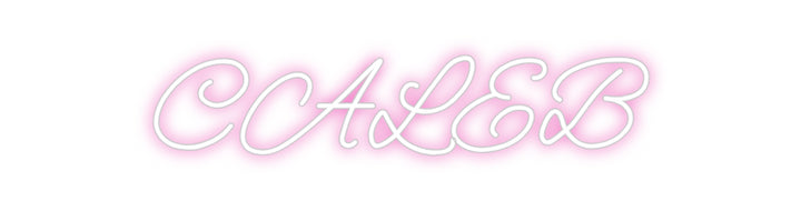 Customized Neon Sign: CALEB