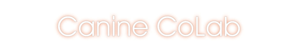 Customized Neon Sign: Canine CoLab