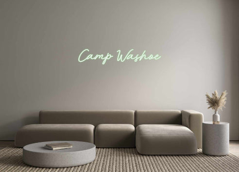 Customized Neon Sign: Camp Washoe
