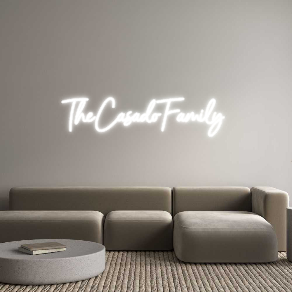 Customized Neon Sign: TheCasadoFami...