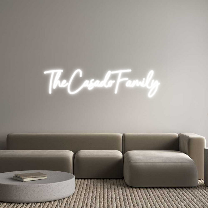 Customized Neon Sign: TheCasadoFami...