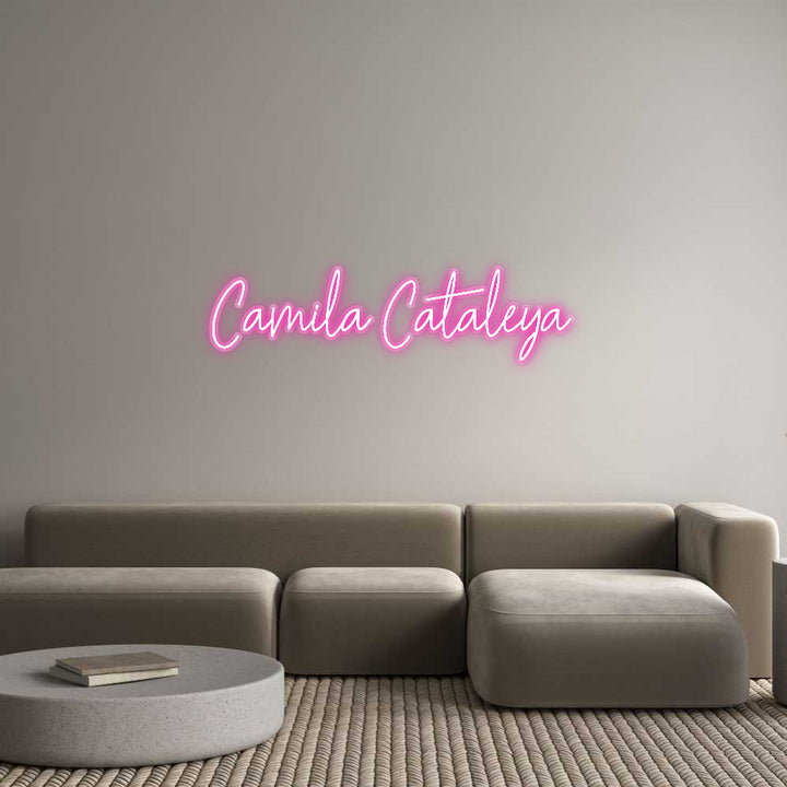 Customized Neon Sign: Camila Cataleya