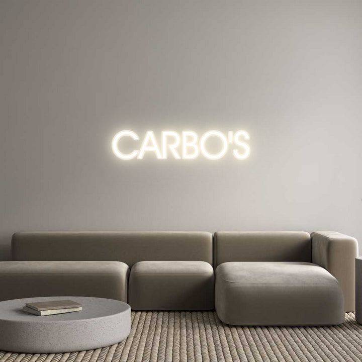 Customized Neon Sign: CARBO'S