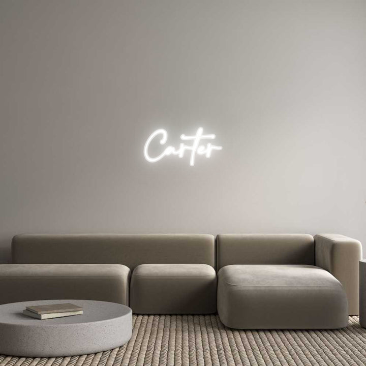 Customized Neon Sign: Carter