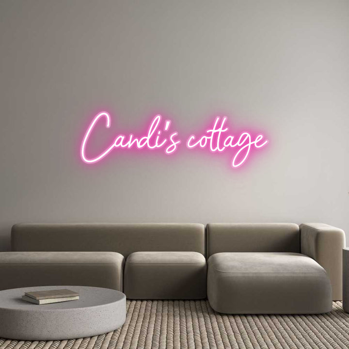 Customized Neon Sign: Candi’s cottage