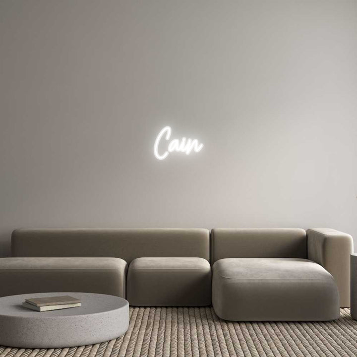 Customized Neon Sign: Cain