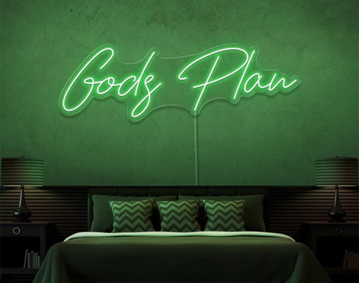 Gods Plan Easter Neon Sign by manhattanneons.com – Add a divine touch to your Easter decorations.