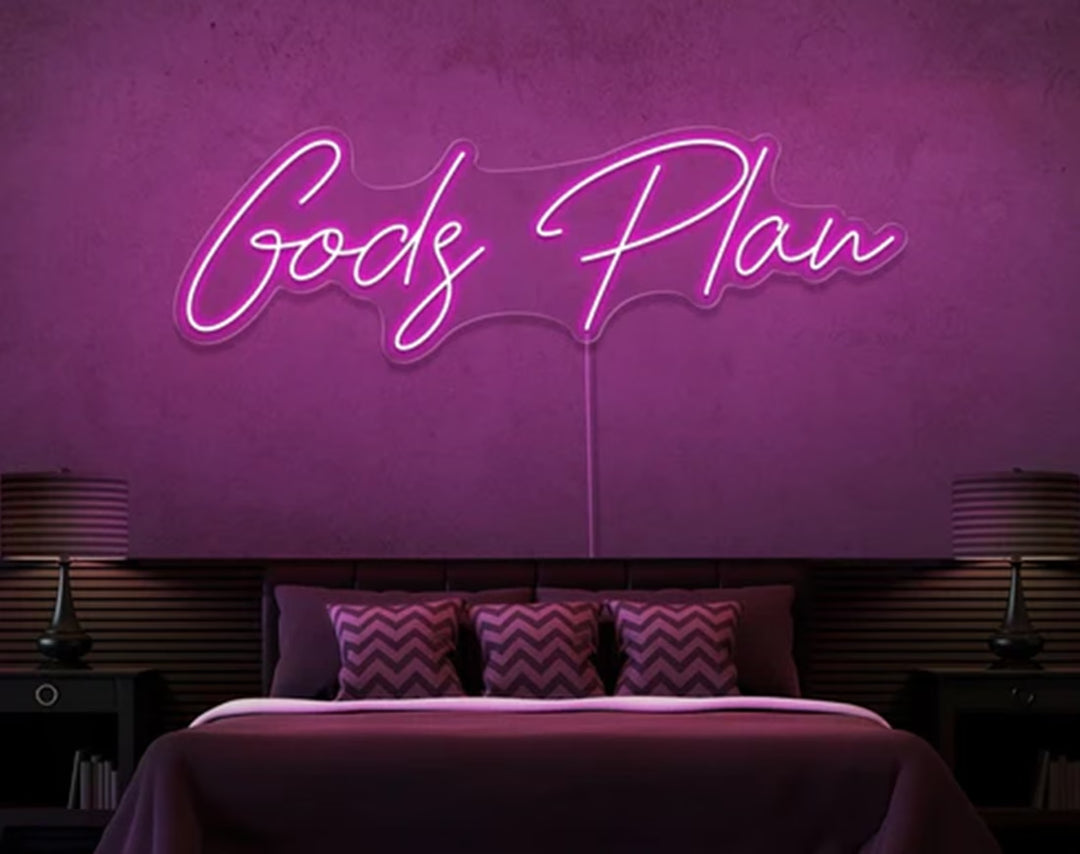 Gods Plan Easter Neon Sign by manhattanneons.com – Add a divine touch to your Easter decorations.