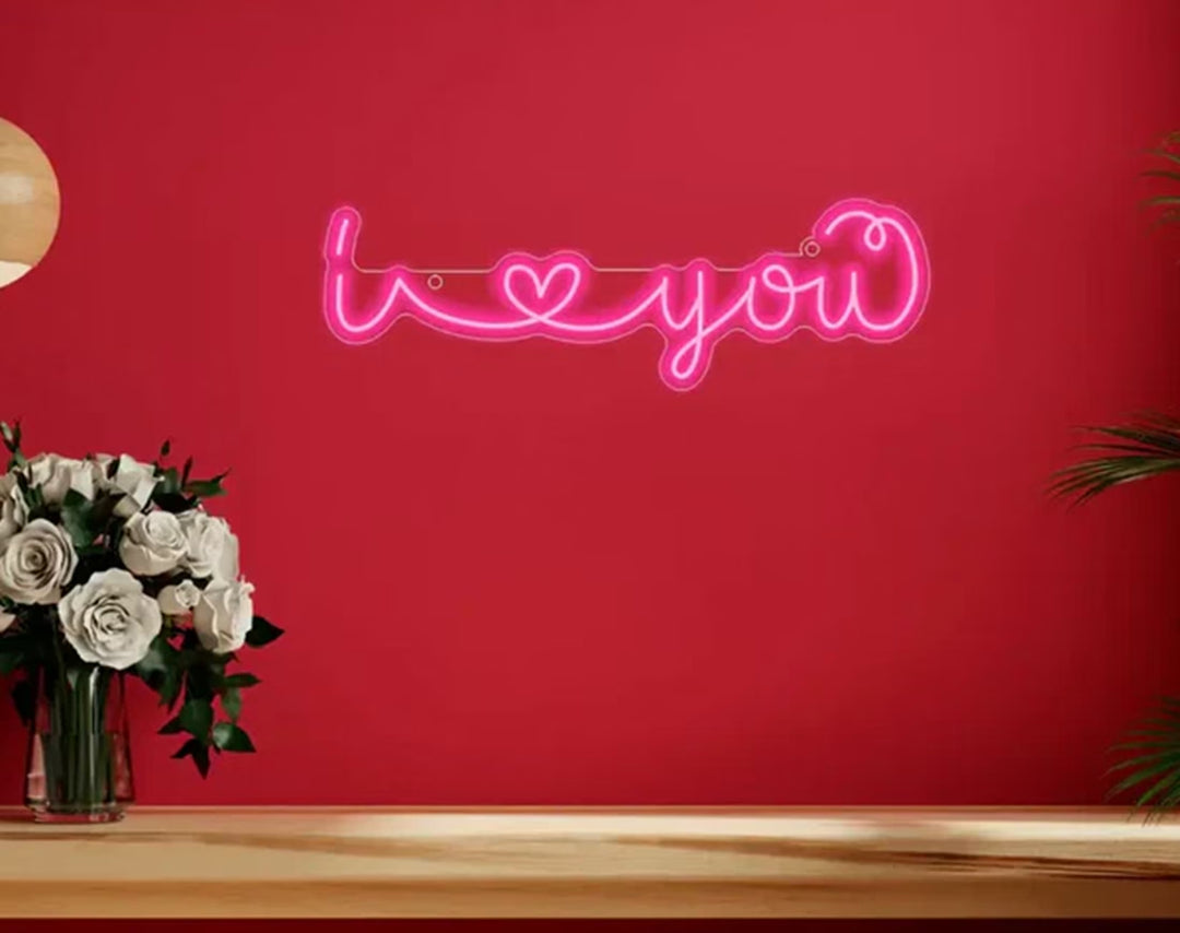 ILY Valentine's Day Neon Sign by manhattanneons.com - Express love with a radiant glow.